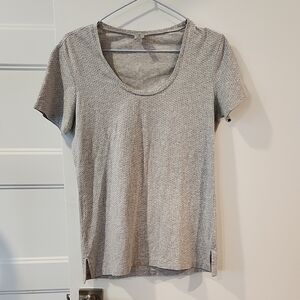 Tristan Gray Fitted Crew Neck Short Sleeve Tee
